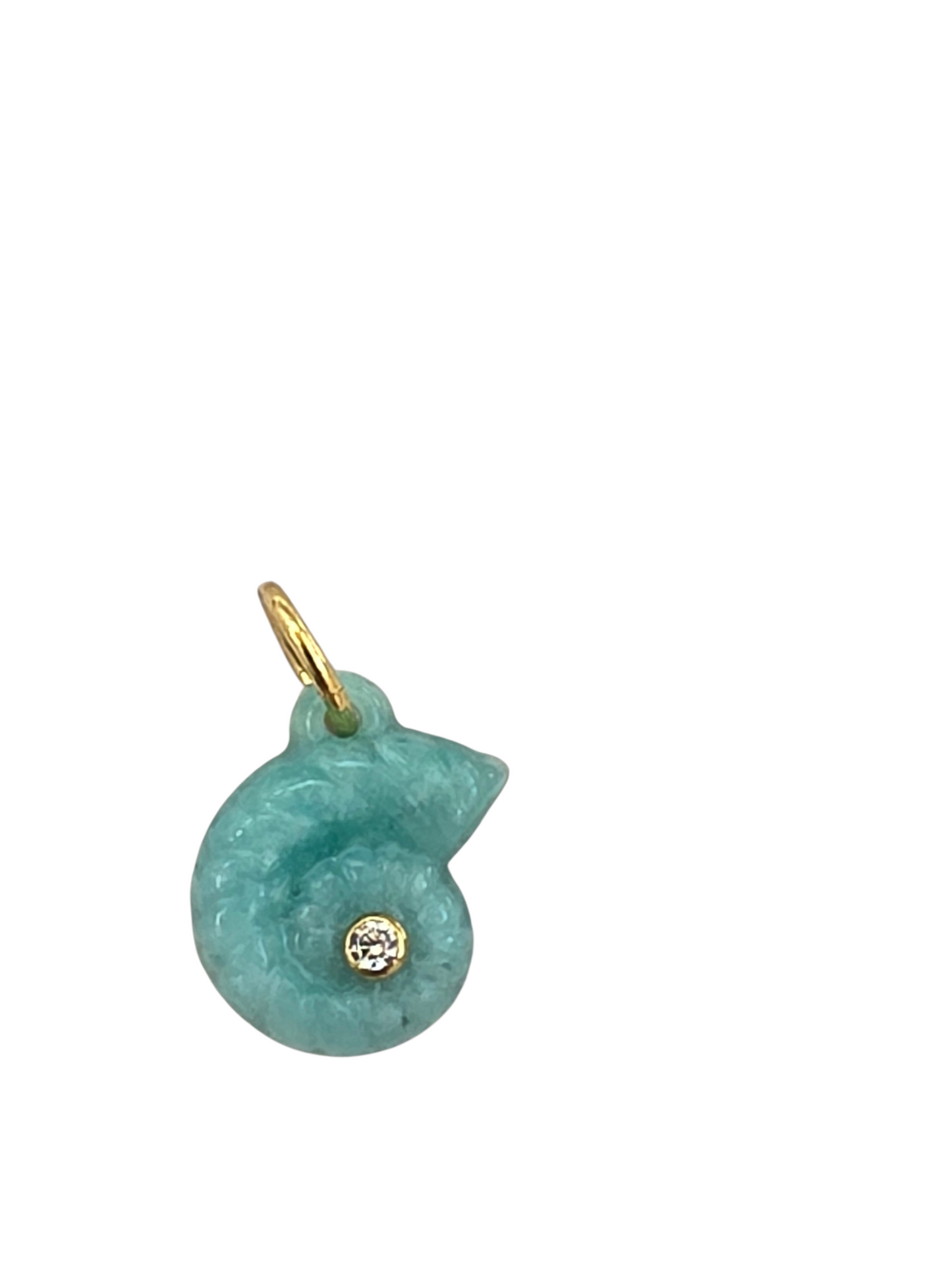 AMAZONITE CROWRIE CHARM