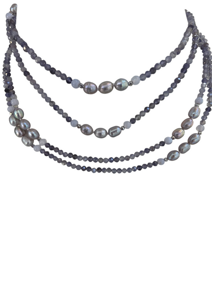 GRAY PEARL NECKLACE