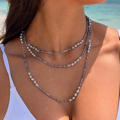 GRAY PEARL NECKLACE