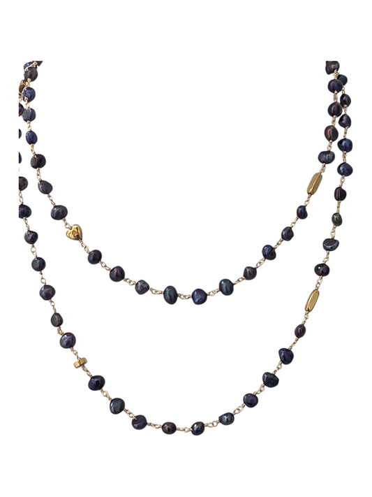 MIDNIGHT PEARL CHAIN